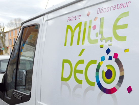 Camion Mille Déco Logo
